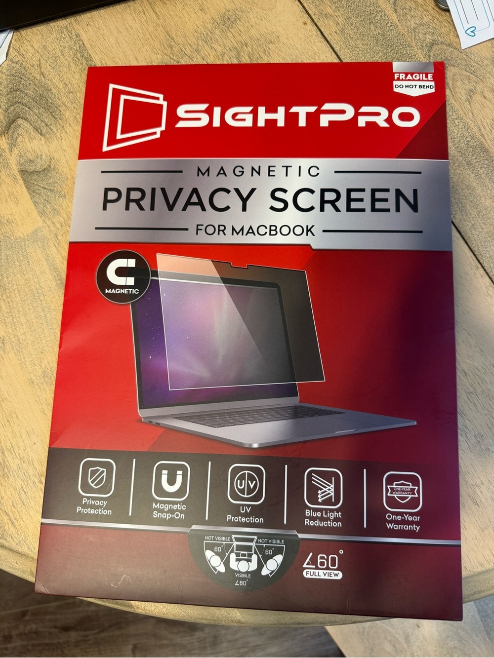 Magnetic Privacy Screen for MacBook - Red
